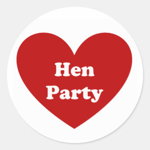 Sticker Rond Hen Party