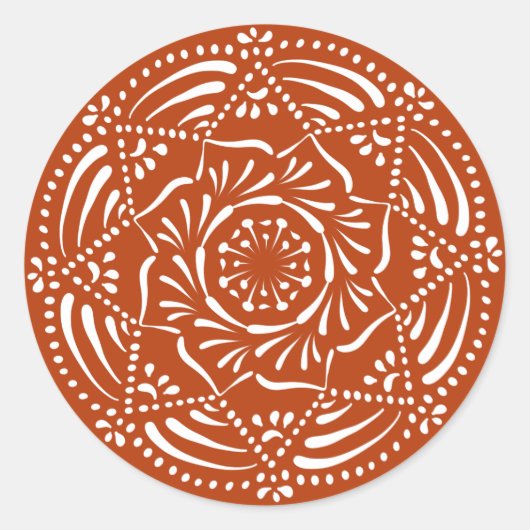 Sticker Rond Henna Mandala (Devant)