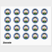 Sticker Rond Henri VI d'Angleterre (Feuille)