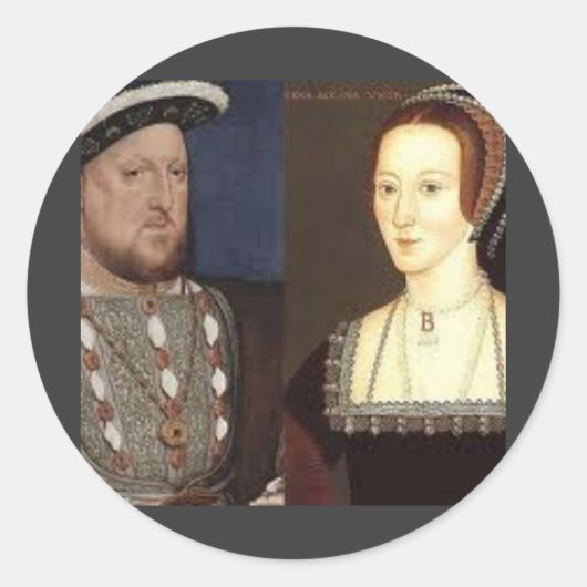 Sticker Rond Henry 8th et Anne Boleyn (Devant)