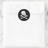 Sticker Rond Henry Chaque authentique drapeau de pirate (Sac)