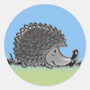 Sticker Rond Henry le hérisson