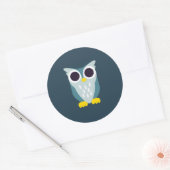 Sticker Rond Henry le hibou (Enveloppe)