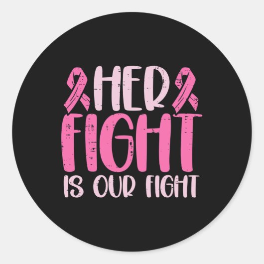 Sticker Rond Her Fight (Devant)
