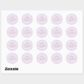 Sticker Rond Her Royal Princess Birthday (Feuille)