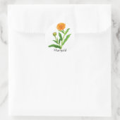Sticker Rond Herb Garden Series - Marigold (Sac)