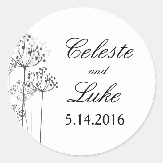 Sticker Rond Herbal Rhapsody Mariage (Devant)