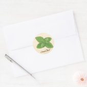 Sticker Rond Herbe Basil douce (Enveloppe)