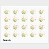 Sticker Rond Herbe de queue de boeuf (Feuille)