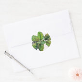 Sticker Rond Herbe : menthe poivrée (Enveloppe)