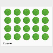 Sticker Rond Herbe verte (Feuille)