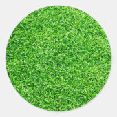 Sticker Rond Herbe verte (Devant)