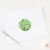 Sticker Rond Herbes de Cilantro (Enveloppe)