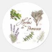 Sticker rond Herbes de Provence (Devant)