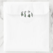 Sticker Rond Herbes du jardin (Sac)