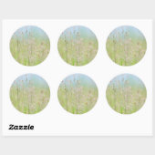Sticker Rond Herbes en mouvement (Feuille)