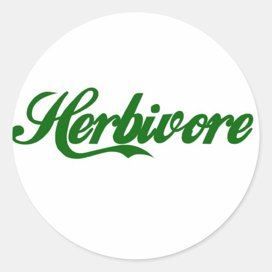 Sticker Rond Herbivore (Devant)
