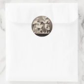 Sticker Rond Hercules et Hebe (Sac)