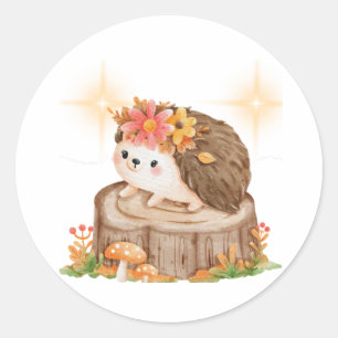 Sticker Rond Hérisson de ressort