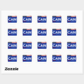 Sticker Rond Herman Cain 2012 (Feuille)