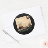 Sticker Rond Herman Melville Appelez-Moi Ishmael Citation (Enveloppe)