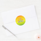 STICKER ROND HERMAPHRODITE RAINBOW (Enveloppe)