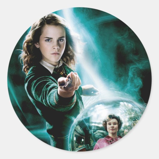 Sticker Rond Hermione Granger et le professeur Umbridge (Devant)