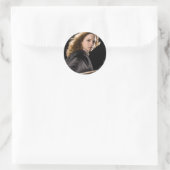 Sticker Rond Hermione Granger Prêt À Agir (Sac)