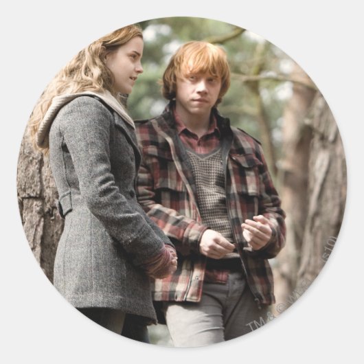 Sticker Rond Hermione, Ron et Harry 2 (Devant)
