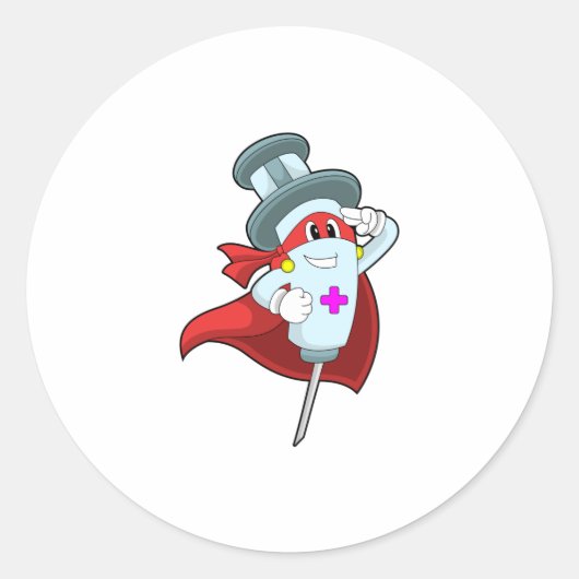 Sticker Rond Hero as Nurse (Devant)