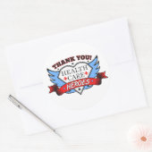 Sticker Rond Héros de la santé Merci (Enveloppe)