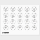 Sticker Rond Héros de mousquetaire joyeuse fête d'anniversaire  (Feuille)
