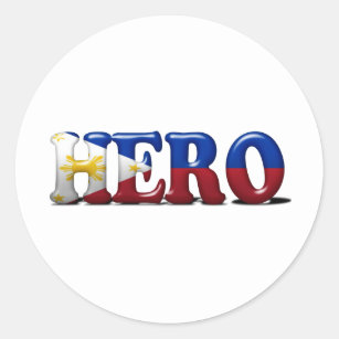 Sticker Rond Héros de Pinoy