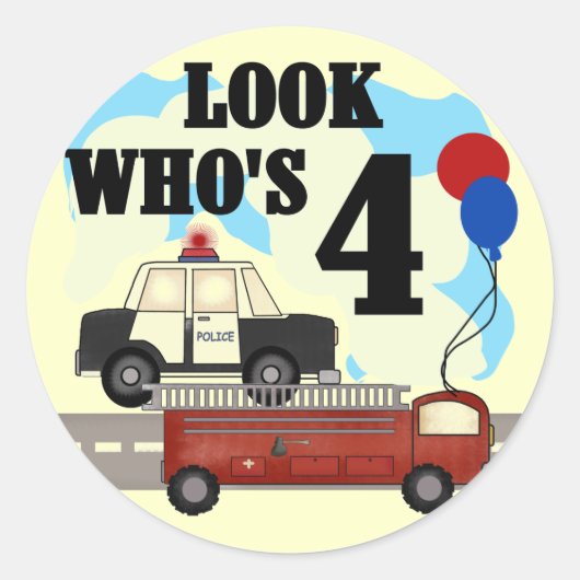 Sticker Rond Héros de tous les jours 4e anniversaire (Devant)