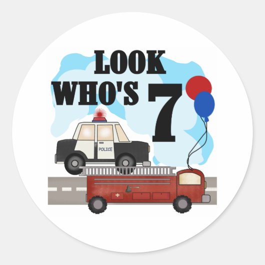 Sticker Rond Héros de tous les jours 7e anniversaire (Devant)