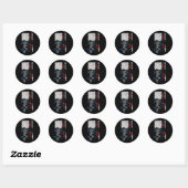 Sticker Rond Héros Drapeau EMS Corrections Dispatch Police Fire (Feuille)