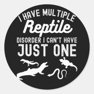 Sticker Rond Herpetologue, Herpétologie Animaux