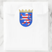 Sticker Rond Hessen (Hesse) COA (Sac)