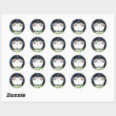 STICKER ROND HESTER BESSIE METTS (Feuille)