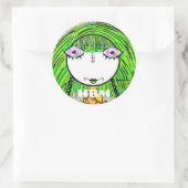 STICKER ROND HESTER BESSIE RENCONTRE LES BÂTIMENTS (Sac)