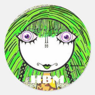 STICKER ROND HESTER BESSIE RENCONTRE LES BÂTIMENTS