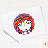 STICKER ROND HESTER BESSIE RENCONTRE LES BÂTIMENTS (Enveloppe)