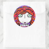 STICKER ROND HESTER BESSIE RENCONTRE LES BÂTIMENTS (Sac)