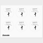 STICKER ROND HÉTÉROFLEXIBLE (Feuille)