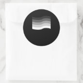 Sticker Rond Hétérosexuel LGBT Pride Égalité Drapeau Cadeau (Sac)