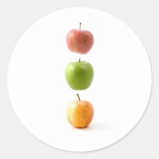 Sticker Rond Heure Apple