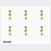 Sticker Rond Heure Apple (Feuille)