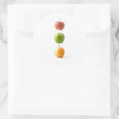 Sticker Rond Heure Apple (Sac)