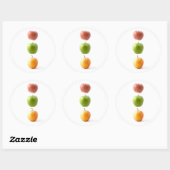 Sticker Rond Heure Apple (Feuille)