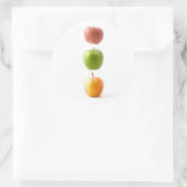 Sticker Rond Heure Apple (Sac)